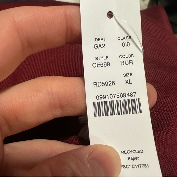 J crew burgundy Carolyn embellished fitted crewneck sweater in merino wool - Picture 4 of 5